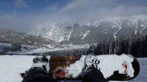 Snowboarding at Copper Mountain