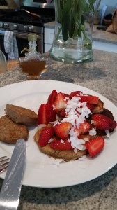 Top with strawberries & coconut!